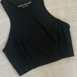 Outdoor Voices Sleek Black Athletic Crop